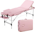Pink Portable Folding Massage Table with Carrying Bag R28210