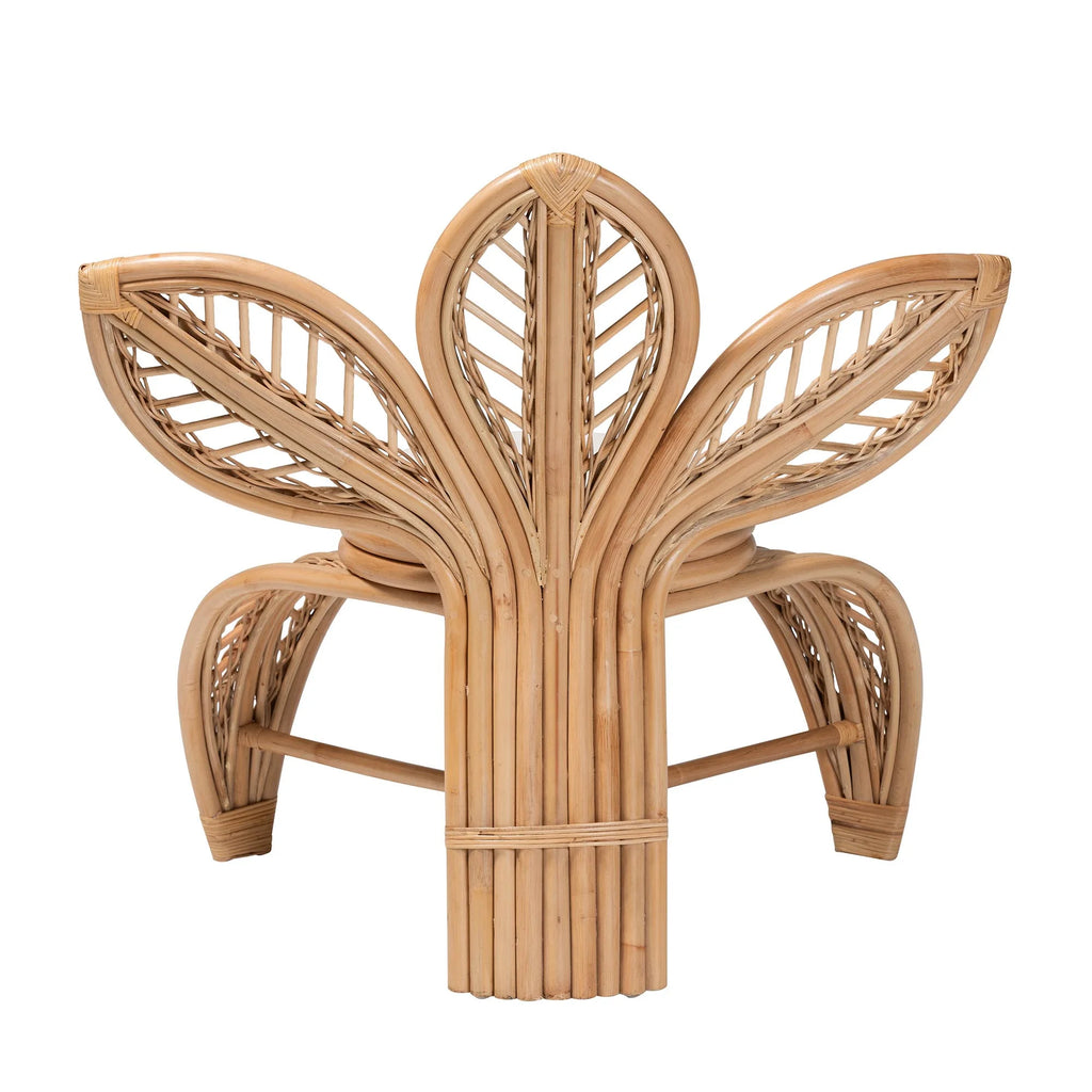 Natural Rattan Leaf Accent Chair N669478