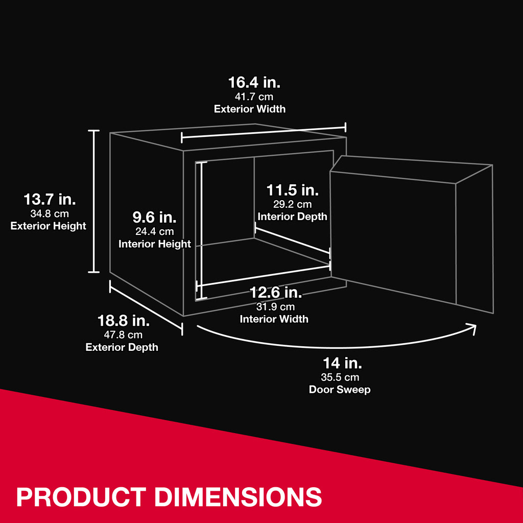 Large Fire-Resistant Safe with Combination Lock F5282