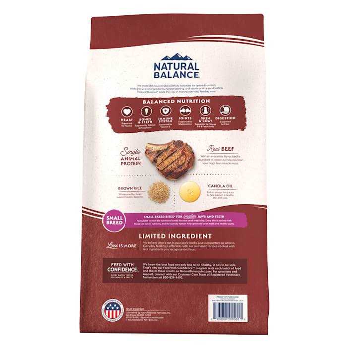 Beef & Brown Rice Limited Ingredient Small Breed Dry Dog Food J979734