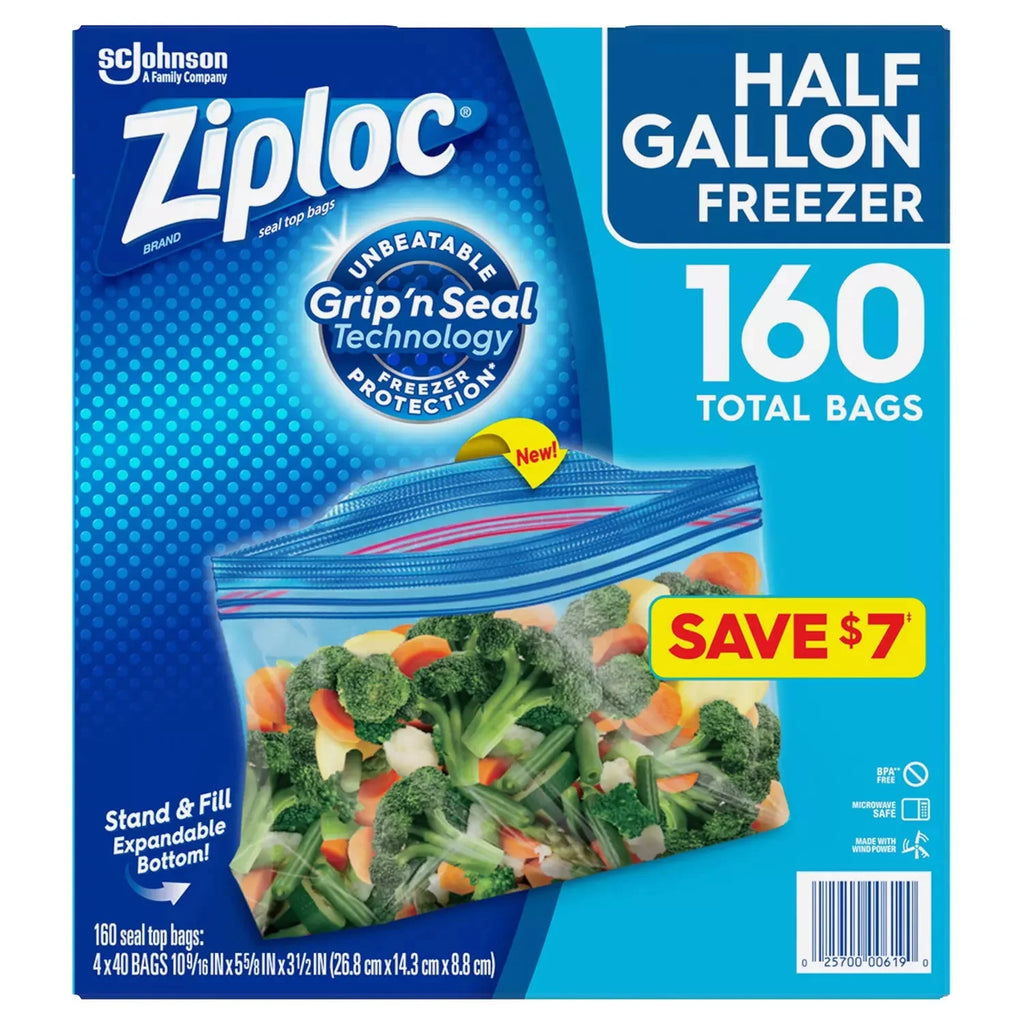 Half Gallon Freezer Bags (160 ct.) Y62038