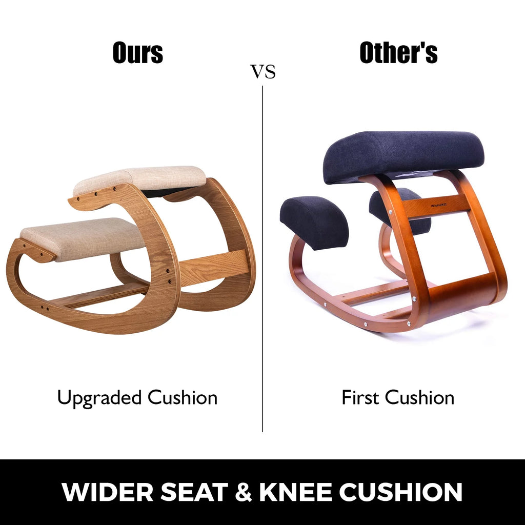 Ergonomic Kneeling Chair Wooden Stool O8742