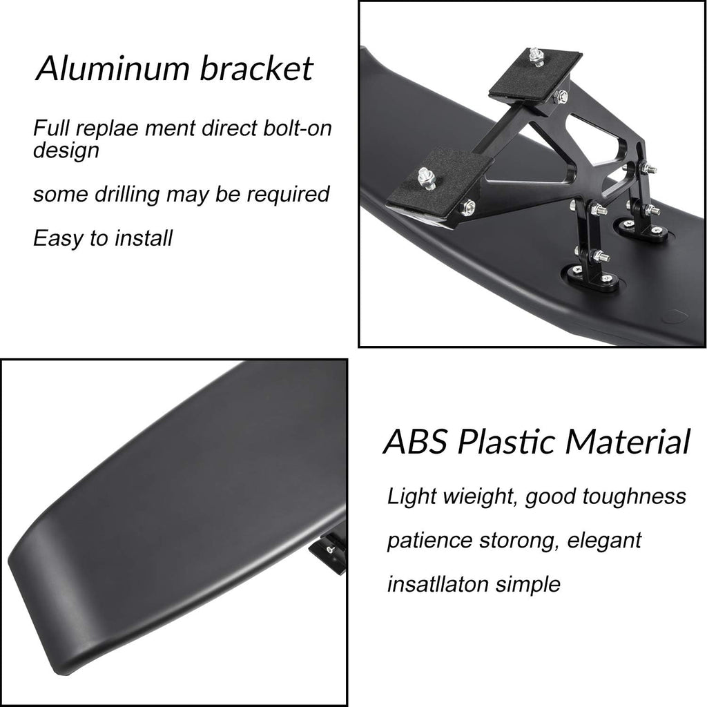 Universal Trunk Wings Spoiler High Kick V Style Rear Spoiler Wing Tail Lid (61.8inches Length) B93728