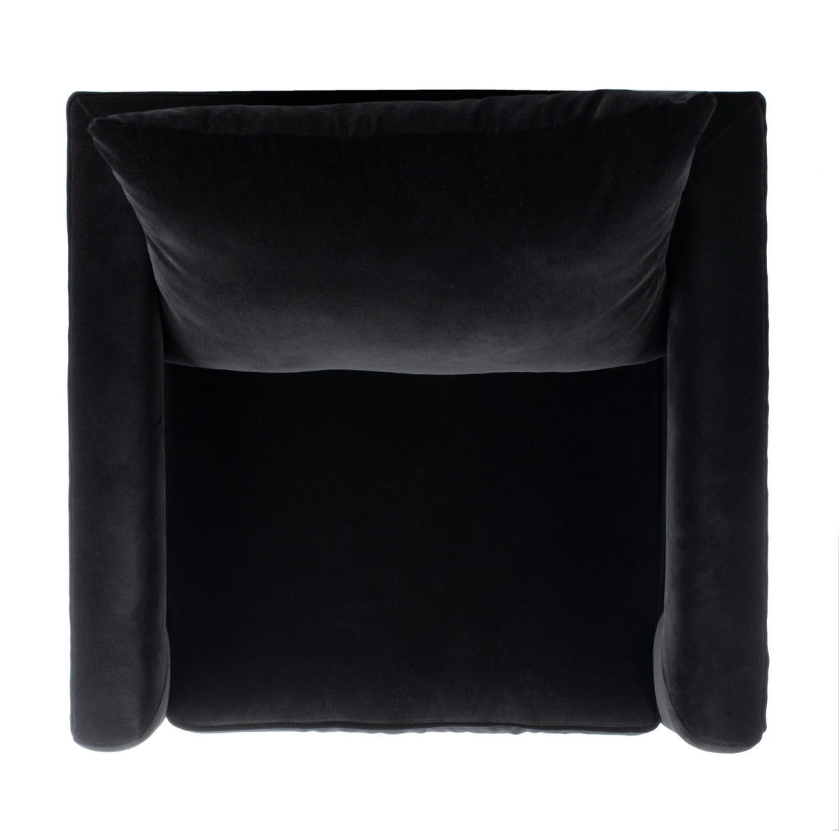 Velvet Club Chair Black V949751