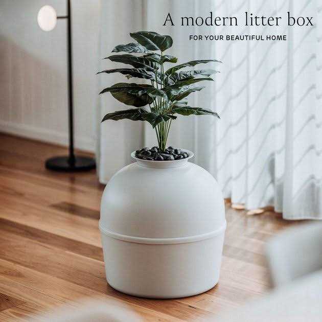 Hidden Litter Box Enclosure with Odor Control Carbon Filter P19802