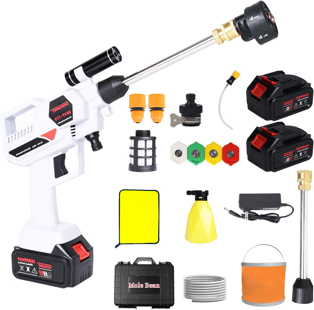 Cordless Portable Pressure Washer with 2 Batteries P96603