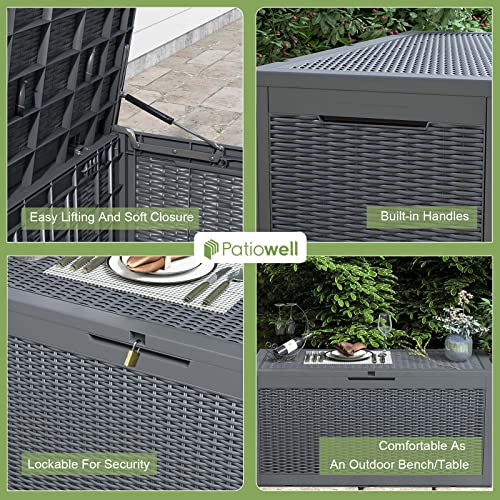 100 Gallon Waterproof Resin Outdoor Storage Box D664866