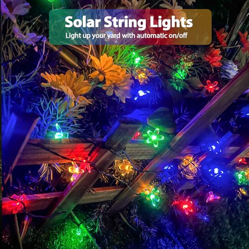 32LED 55FT Solar String Lights with 8 Lighting Modes R8684