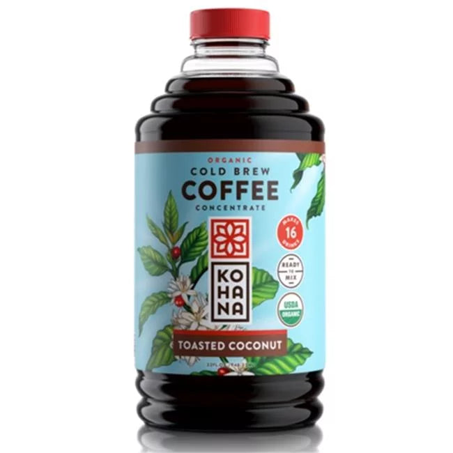 Cold Brew Concentrate Toasted Coconut Coffee 32 oz Pack of 6 X708010