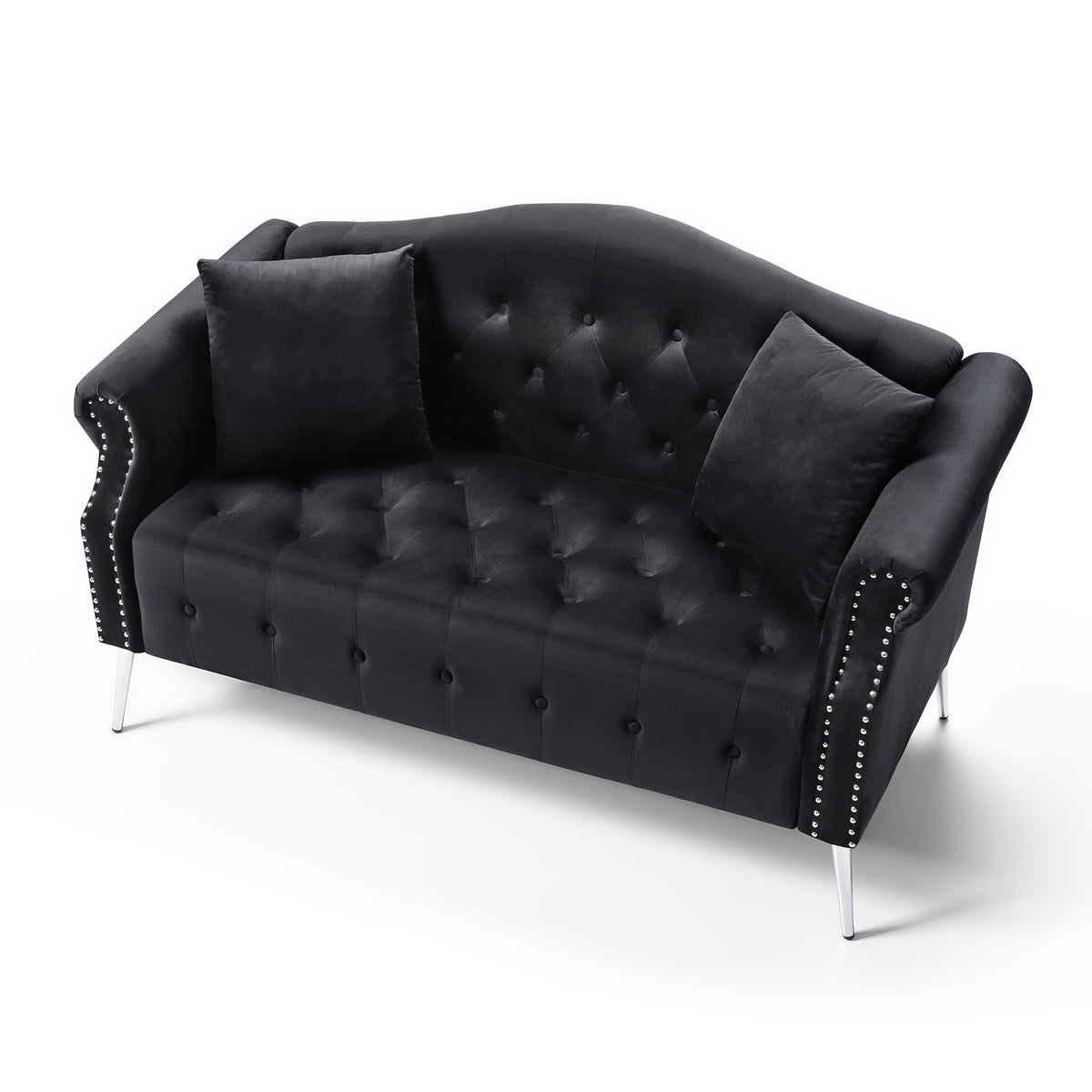 Velvet Chesterfield Loveseat P3300