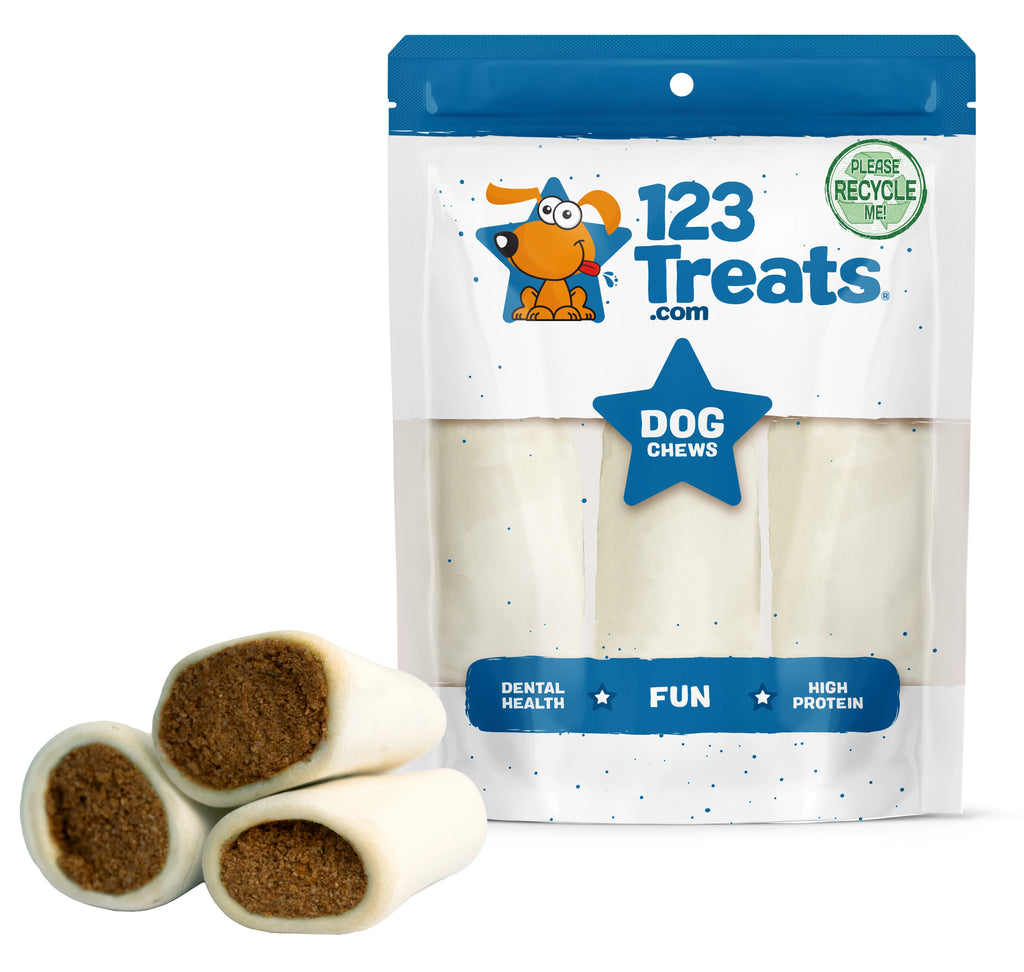 Peanut Butter Flavor Dog Bone Chews 4 Count G320675