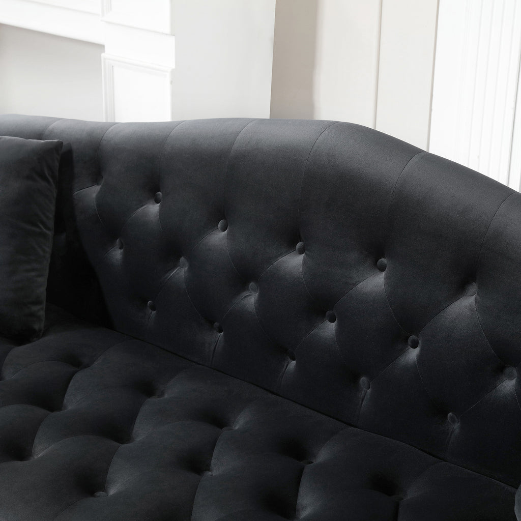 Velvet Chesterfield Loveseat P3300