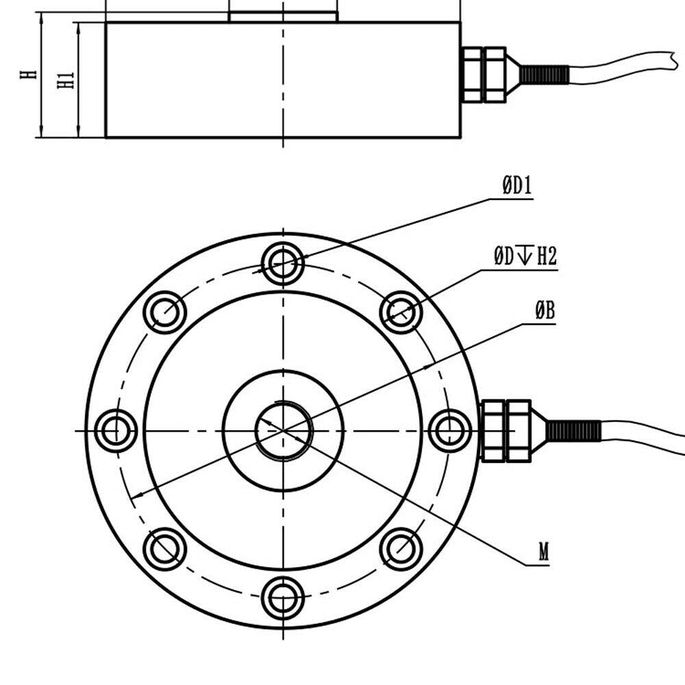 Low Profile Disk Load Cell Sensor for Electronic Weighing Devices D92620