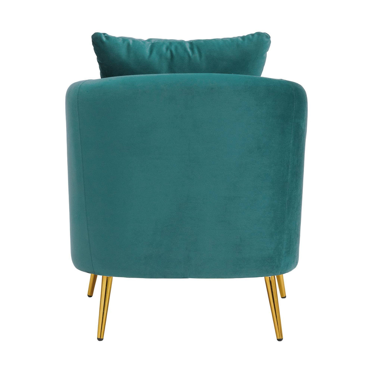 Marine Blue Accent Chair with Gold Legs K7219