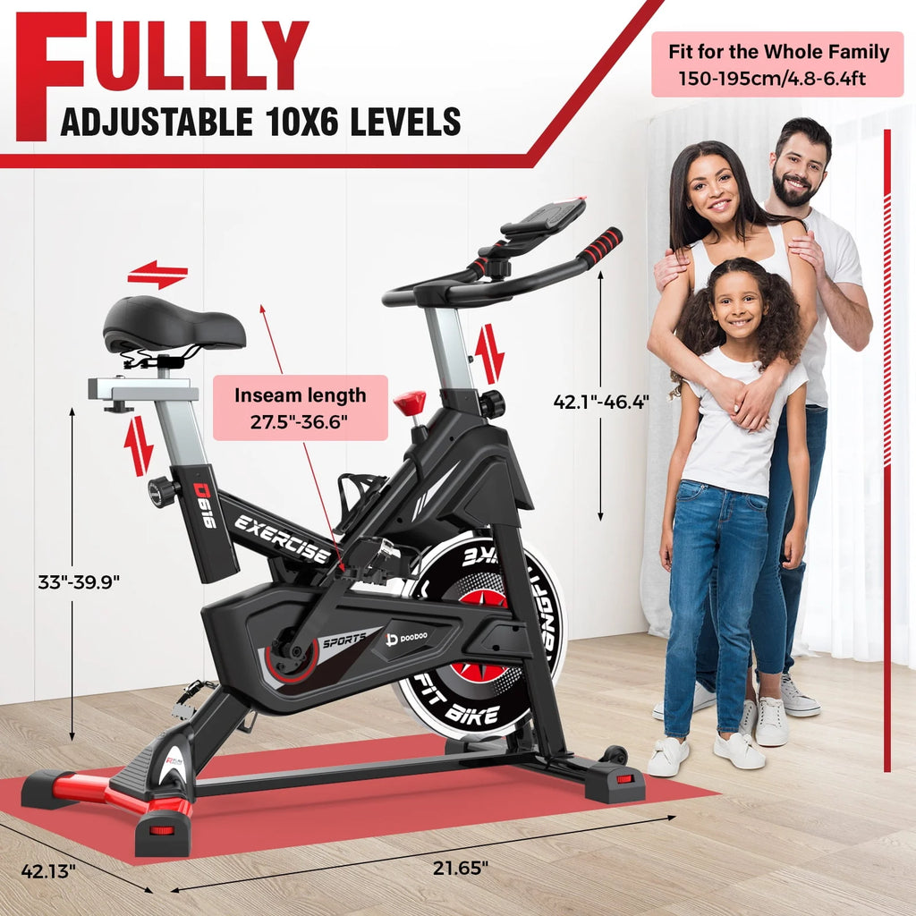 Magnetic Exercise Bike 40lbs Flywheel 350lbs P357