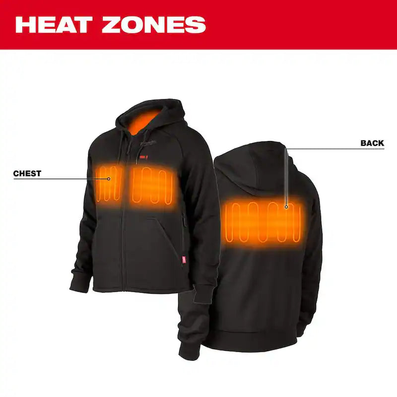 Black Heated Jacket Hoodie I3542