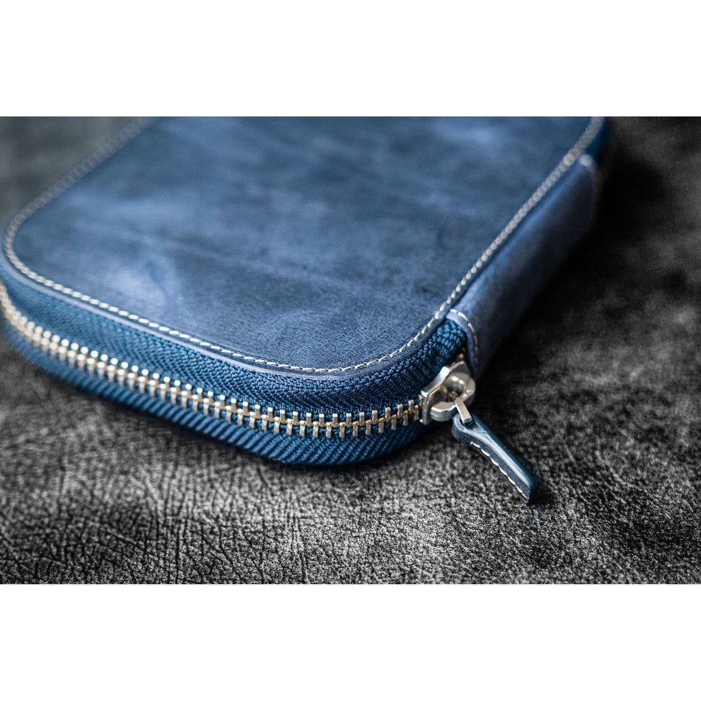Navy Blue 10 Pen Zipper Case O927922