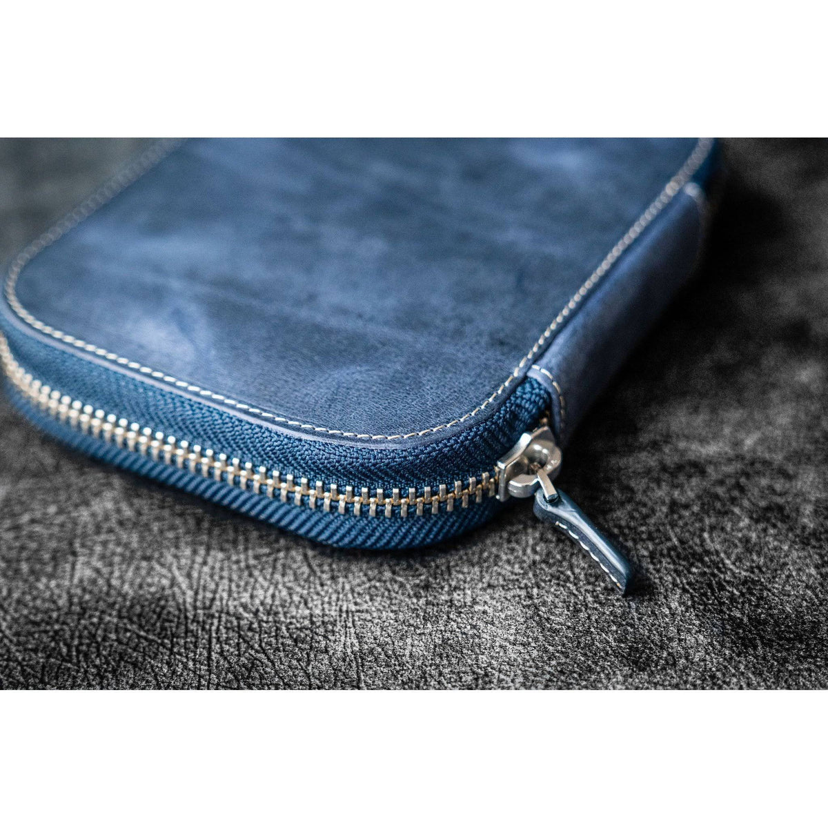 Navy Blue 10 Pen Zipper Case O927922