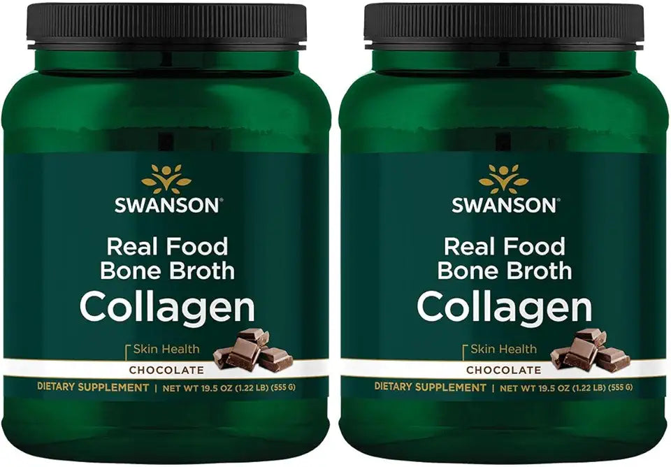 Chocolate Bone Broth Collagen 19.5 oz Powder 2 Pack N5326