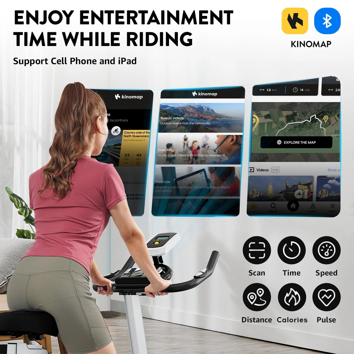Indoor Cycling Bike Magnetic Stationary Exercise Bike J5738
