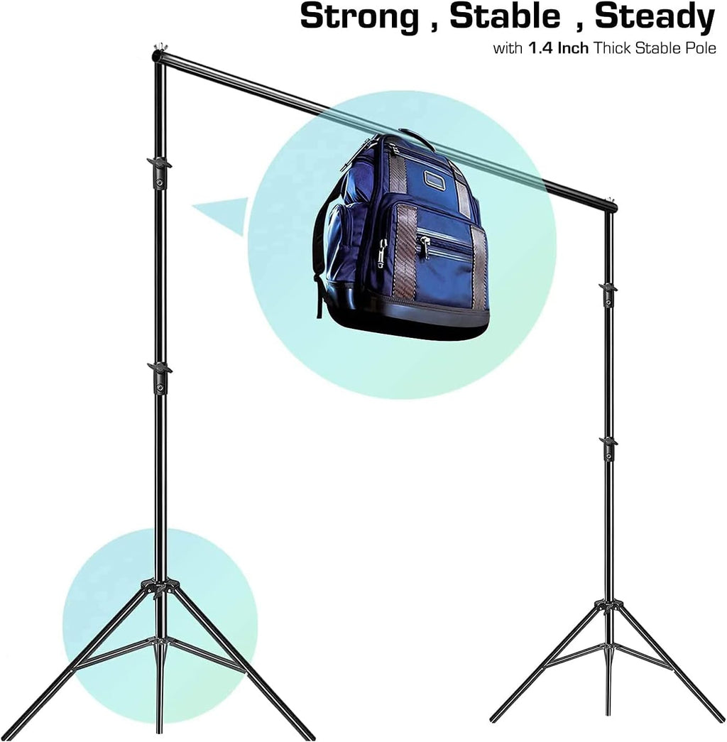 10 ft. Wide Photo Video Backdrop Stand with Carry Bag C457