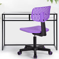 Purple Swivel Task Chair with Lumbar Support B1549