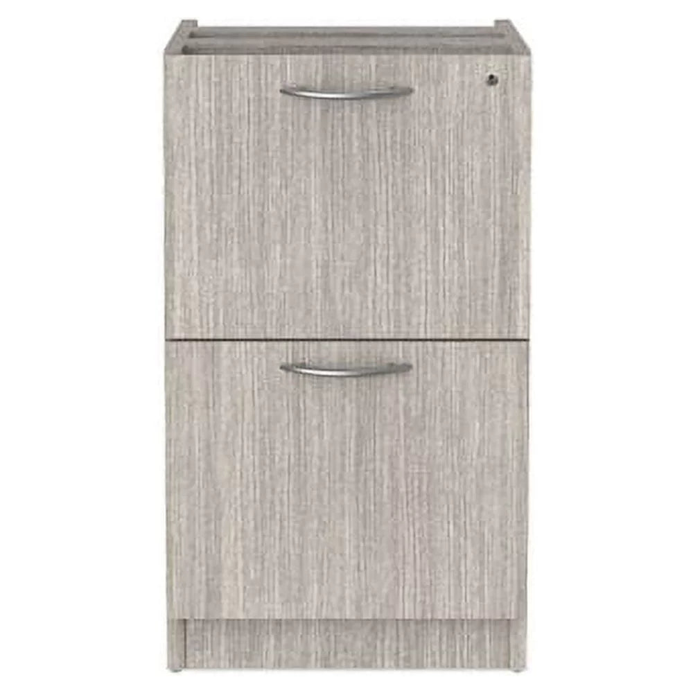 Full Pedestal File 2 Legal/Letter-Size File Drawers Gray A809