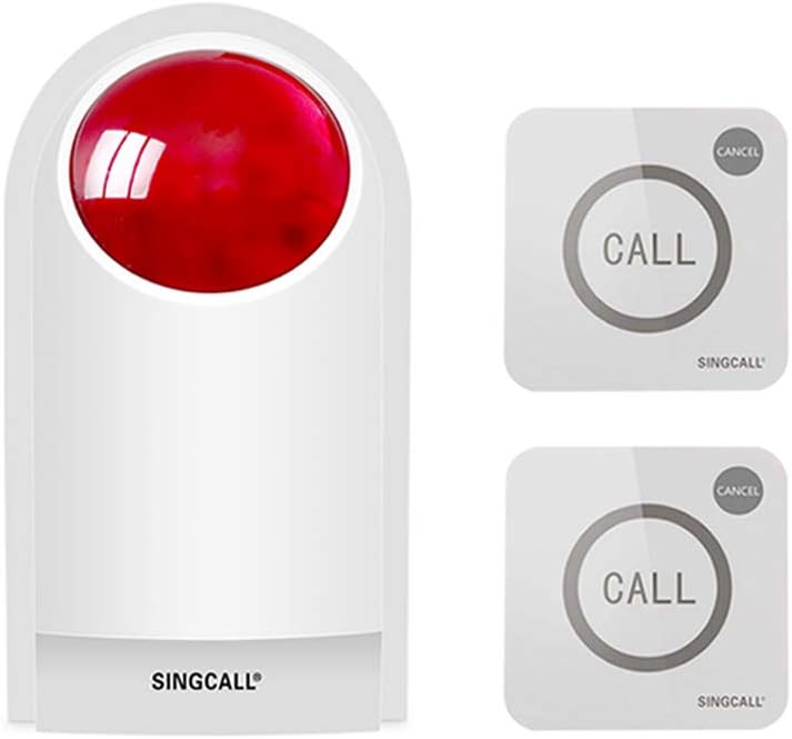Waterproof Outdoor Emergency Strobe Siren Alarm Kit with 2 Call Buttons A2201