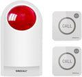 Waterproof Outdoor Emergency Strobe Siren Alarm Kit with 2 Call Buttons A2201
