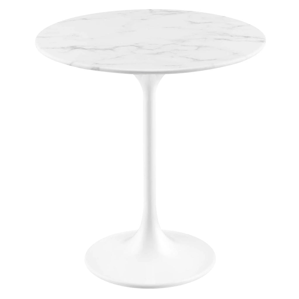 20" Round Artificial Marble Side Table X398