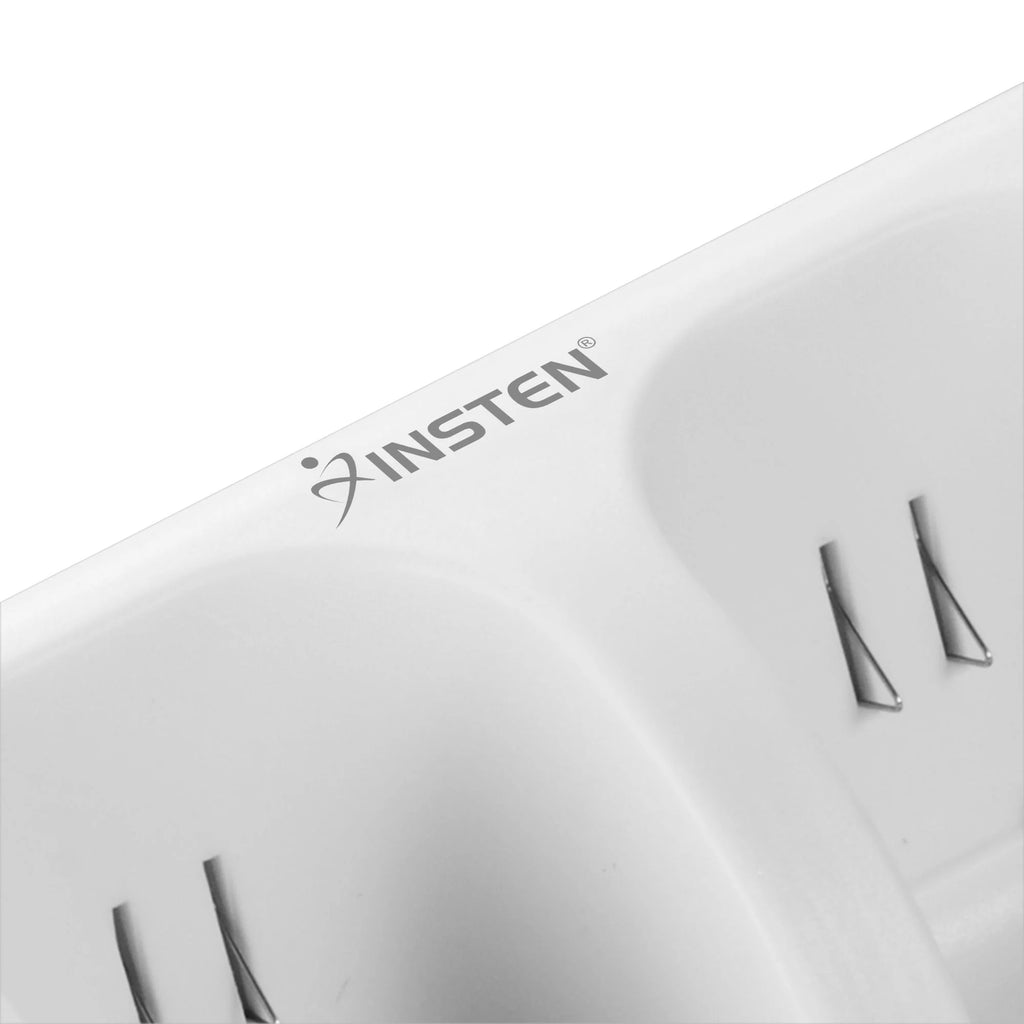 White Wii U Quad Remote Controller Charger Dock Station with 4x Rechargeable Battery Pack F982639