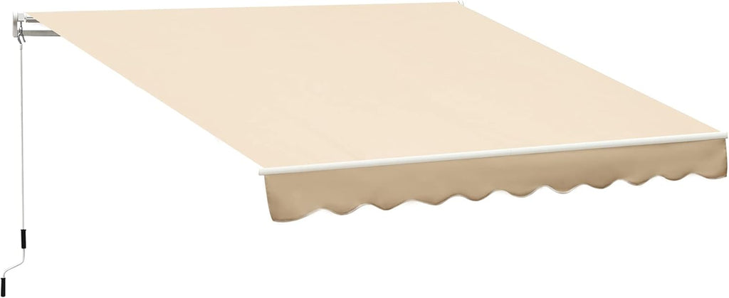 Coffee Brown Manual Retractable Patio Awning O6706