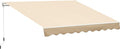 Coffee Brown Manual Retractable Patio Awning O6706