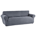 Blue Chenille Stretch-to-Fit Sofa Slipcover Z1279