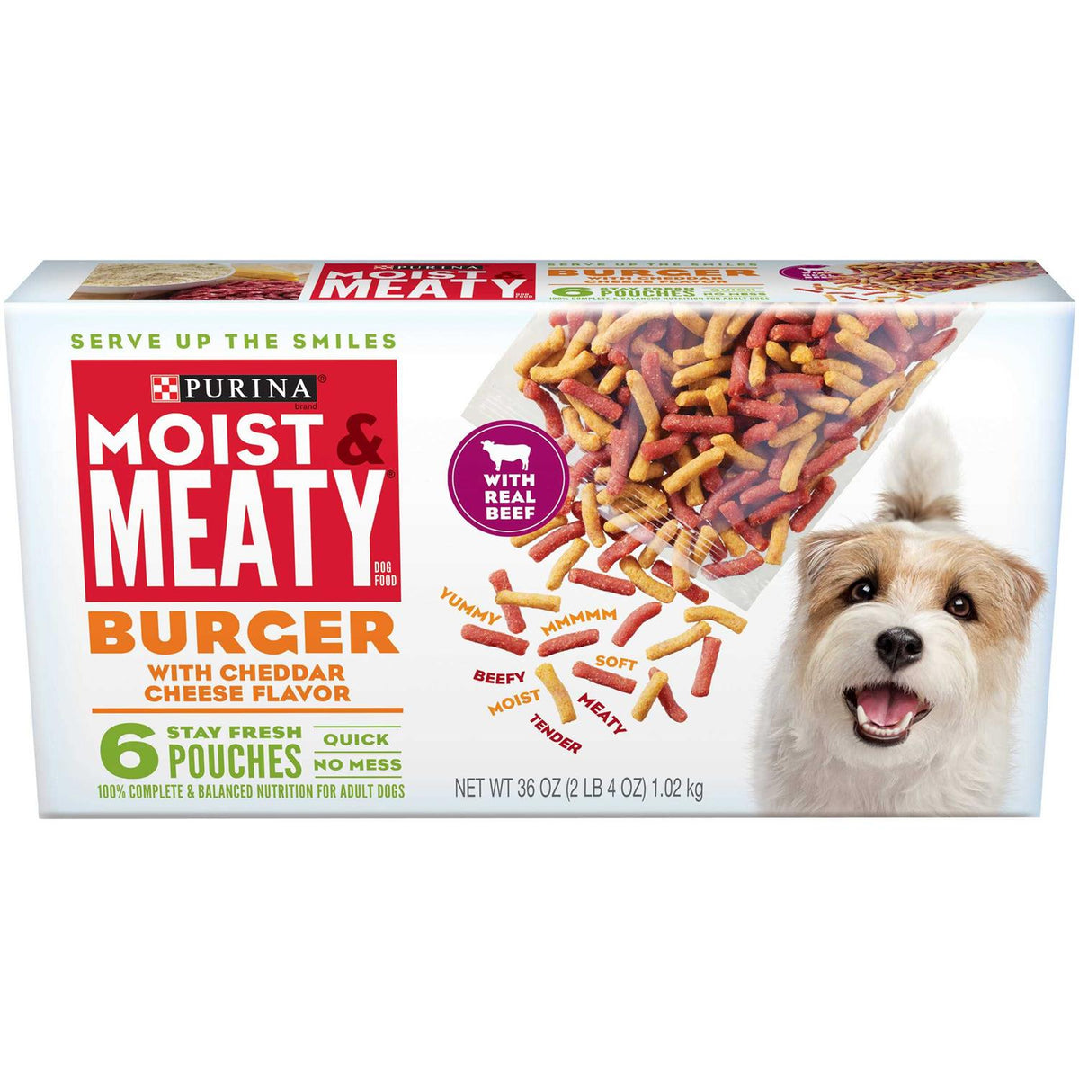 Moist Meaty Burger Cheddar Cheese Flavor Dry Dog Food Z676