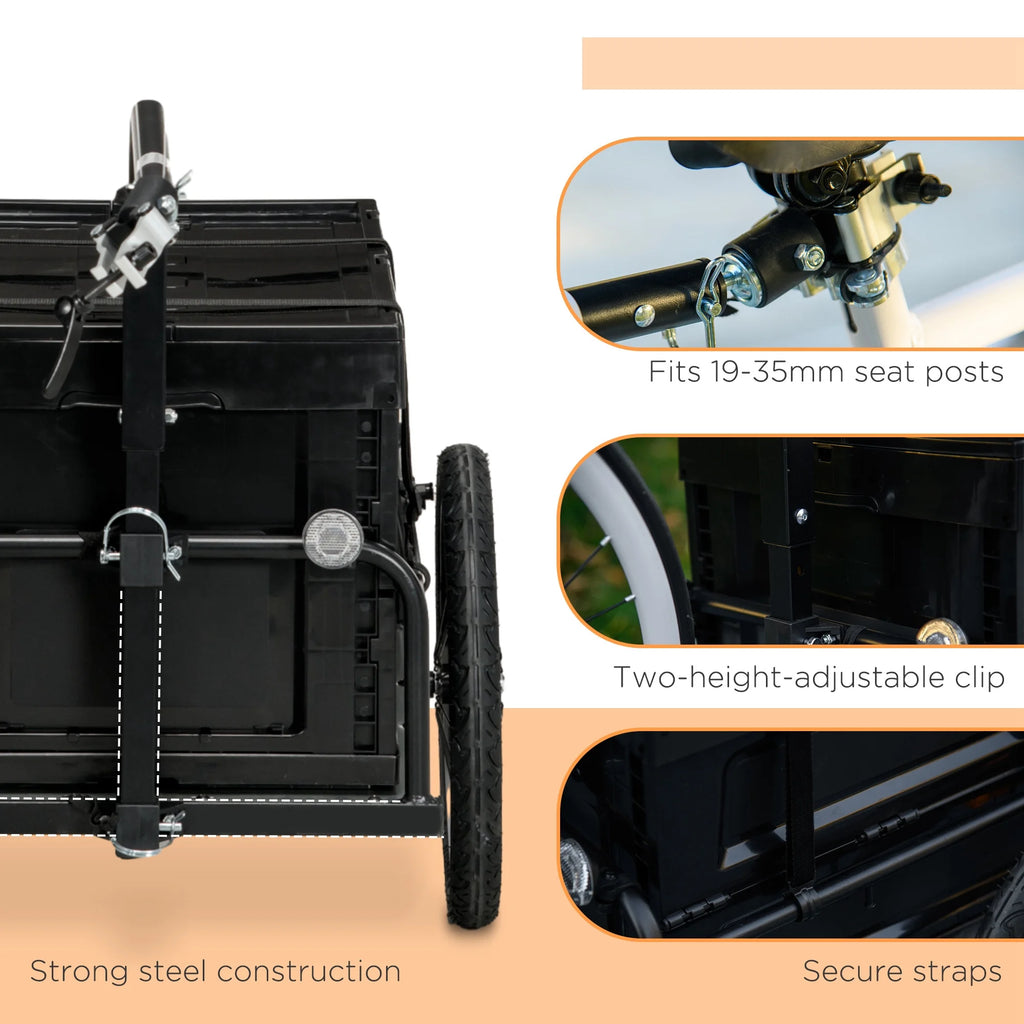 Bike Trailer Wagon with Storage Box K505895