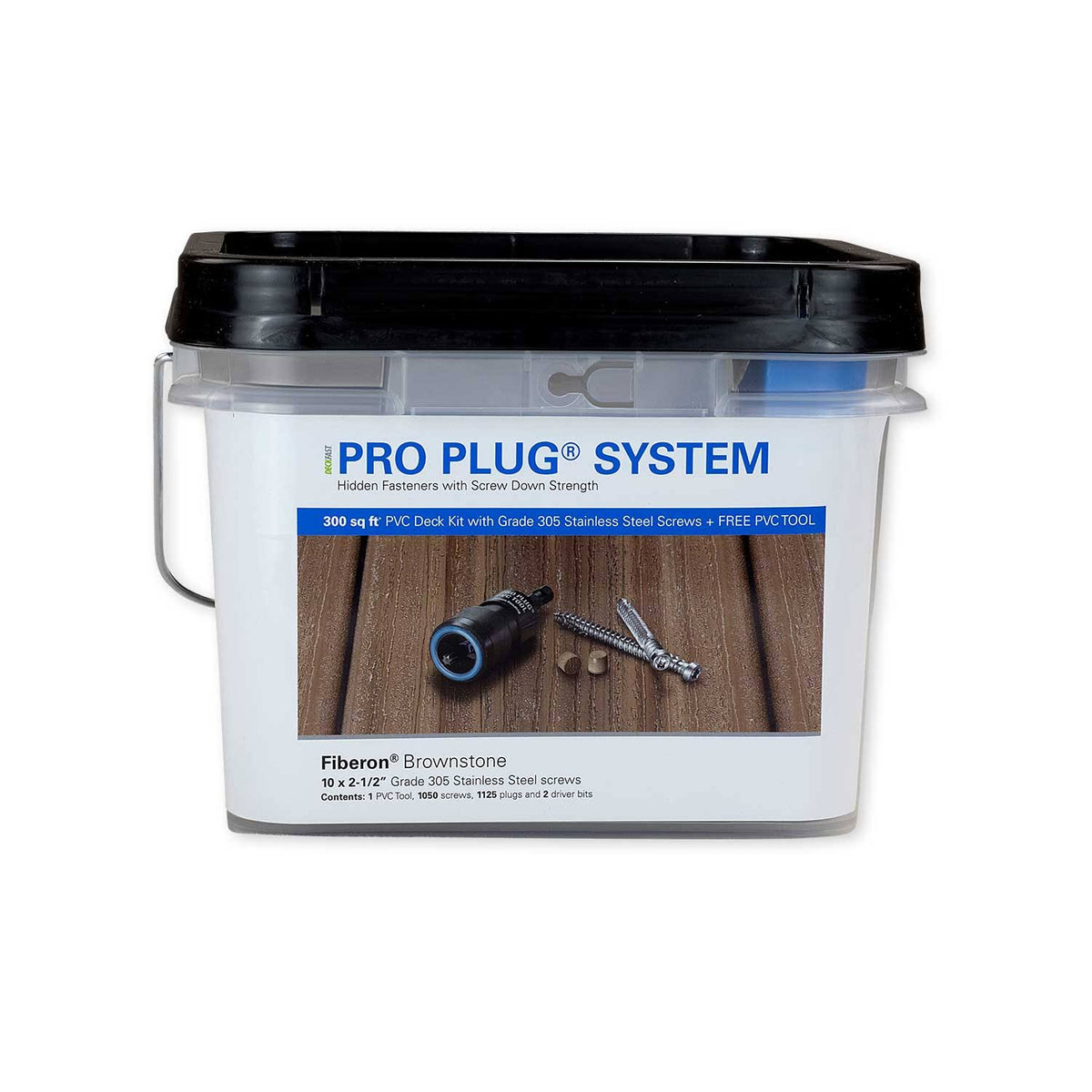 Pro Plug System for Fiberon Decking - 300 Square Feet - 305 Stainless Steel K979656