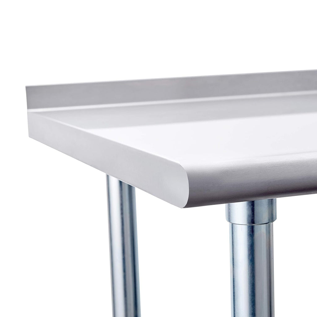 Stainless Steel Table 24 x 36 Inches with Caster Wheels and Undershelf H1339