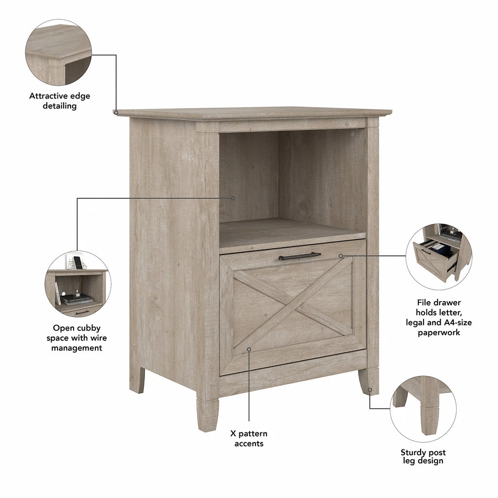 Washed Gray End Table T963