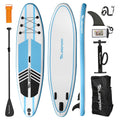 White & Blue Inflatable SUP Paddleboard with Accessories L37280