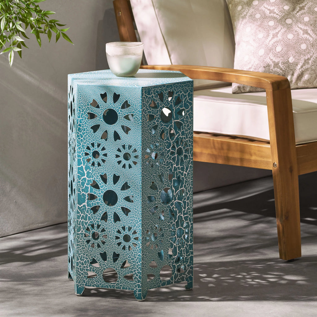 14 Inch Iron Side Table W4306