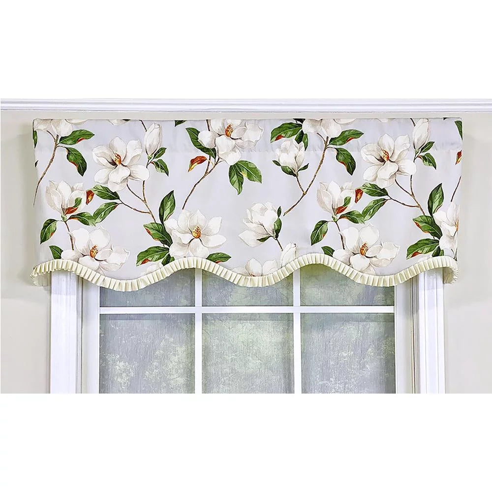 Gray Ruffled Valance G77127