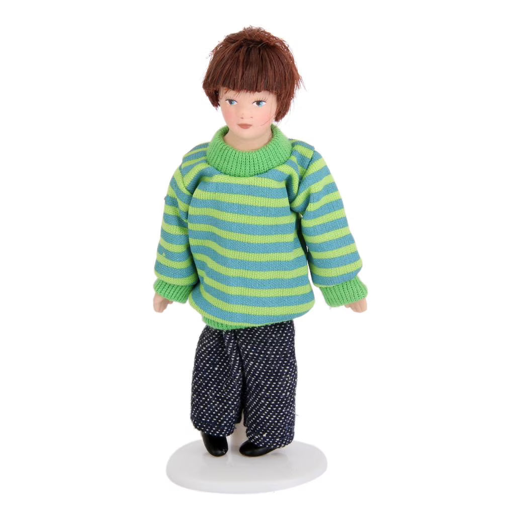 Porcelain Doll People Model with Display Stand H11069