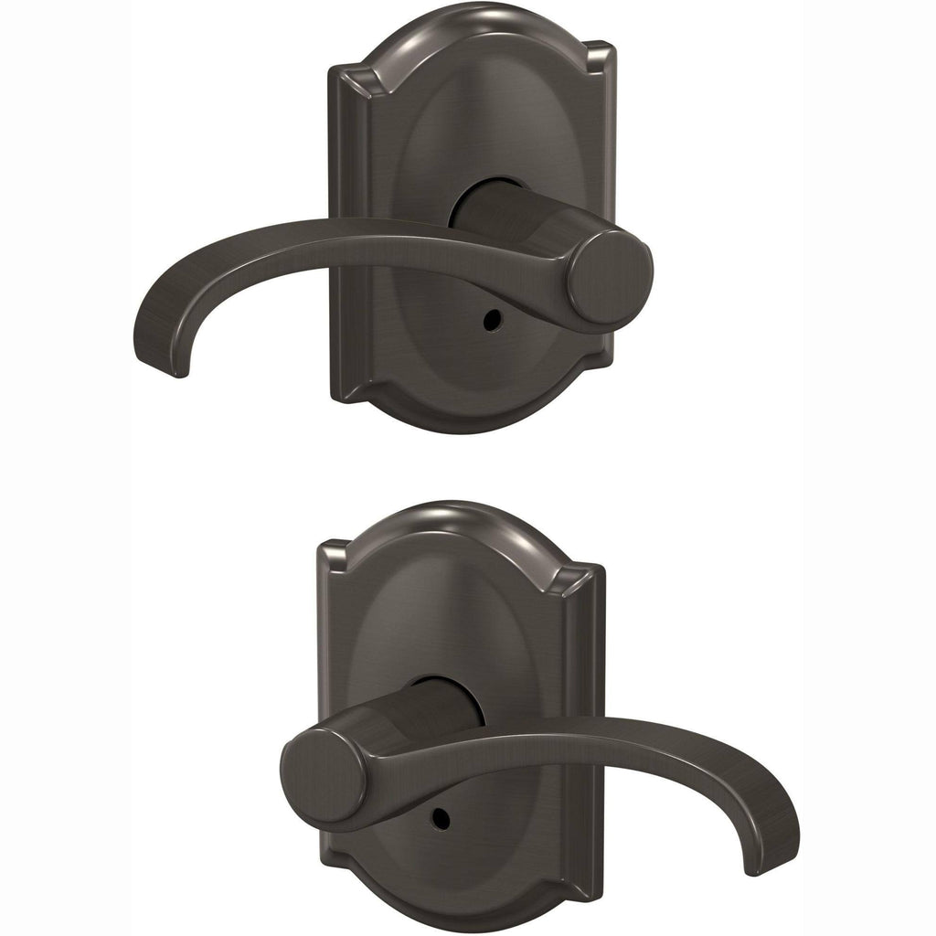 Black Non-Turning Lever with Camelot Trim J25000
