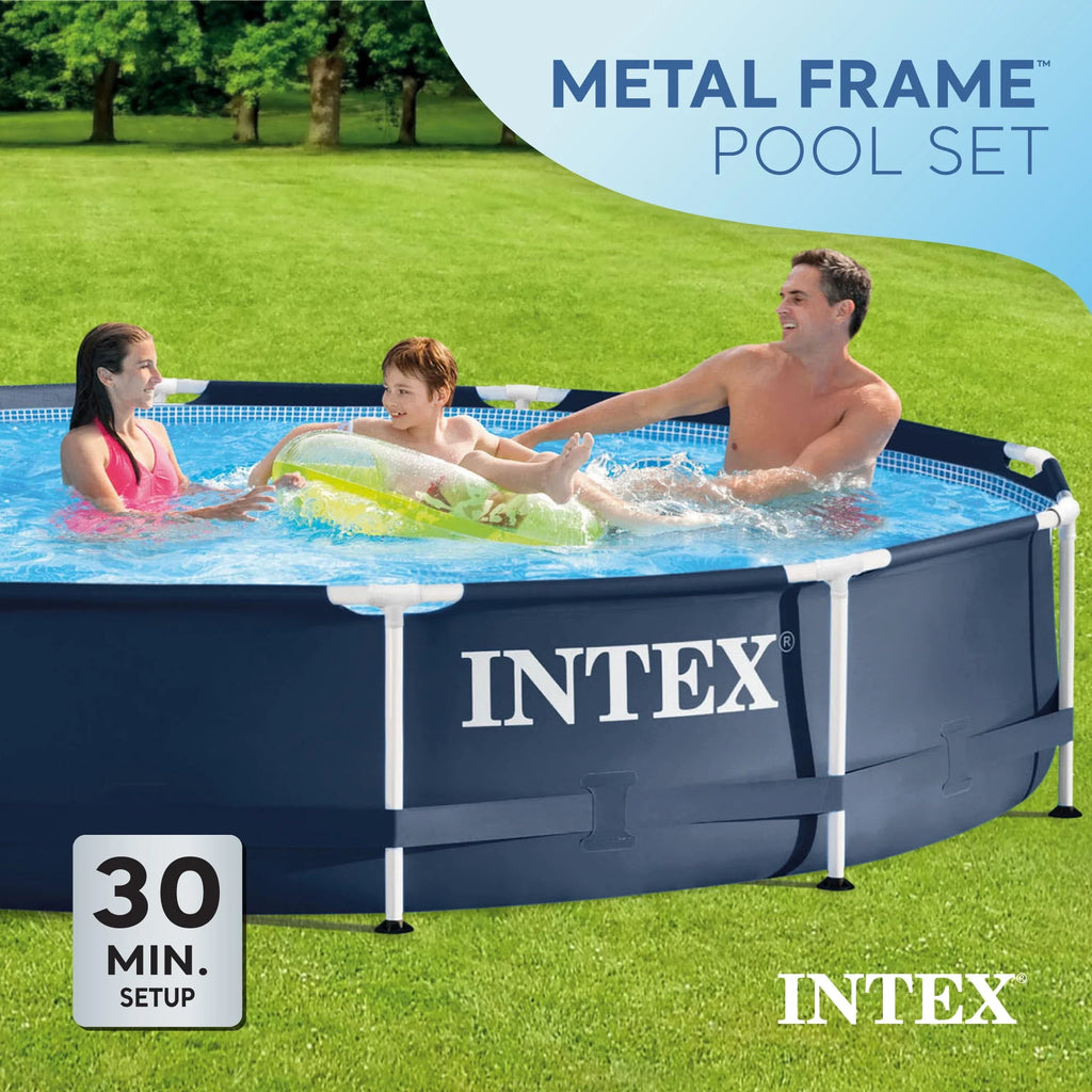 Metal Frame Above Ground Swimming Pool with Pump Z228761
