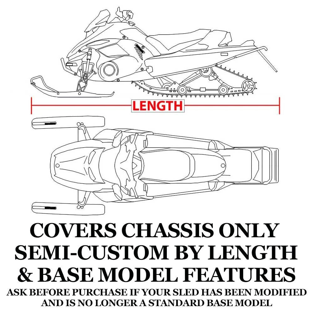 Trailerable 600 Denier Snowmobile Cover P181494