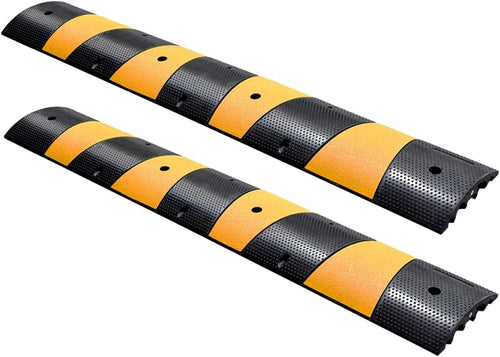 2 Pack Rubber Speed Humps with Reflective Yellow Targets J9584