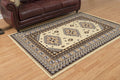 Ivory Bordered Area Rug I9150