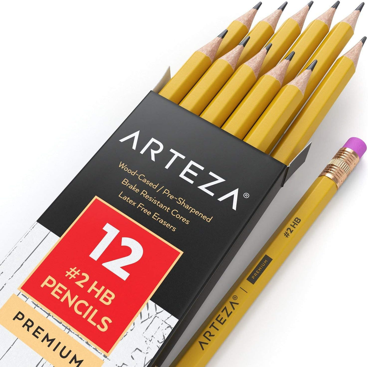 HB #2 School Pencils, Pack of 96, Black, Electric Pencil Sharpener, Pack of 2 T467352