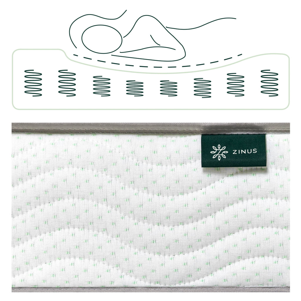 6" Foam and Spring Twin Mattress 2 Piece Set D41110